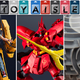 Moderoid's Aliens Power Lifter Kit, Gundam Universe's Sazabi, and a Star Wars Death Star Maze.